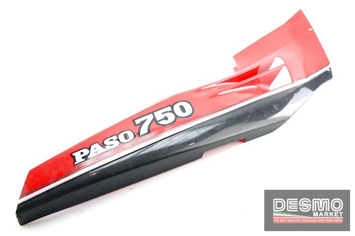 Carena fianchetto sottosella sinistra rosso grigio Ducati Paso 750