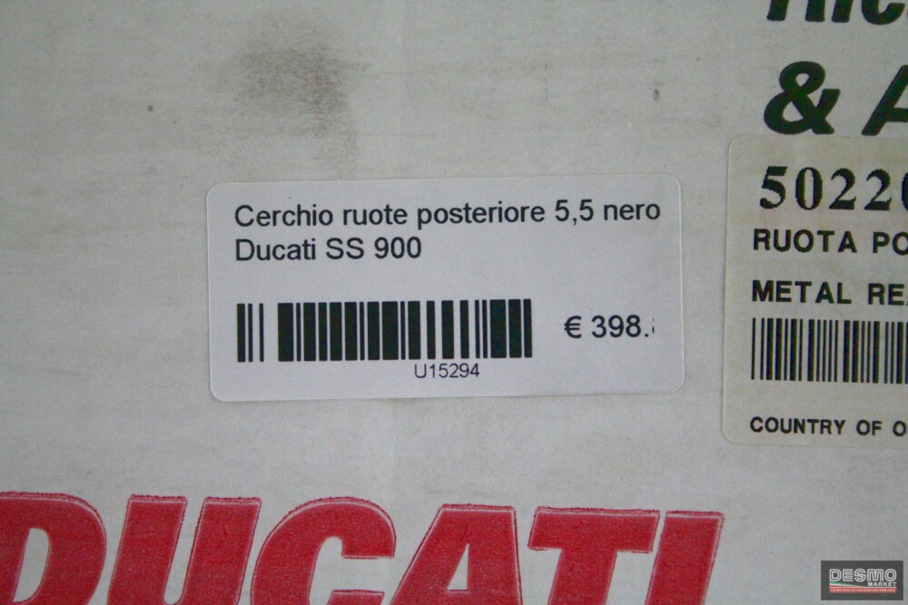 Cerchio ruota posteriore 5,5 nero Ducati SS 900