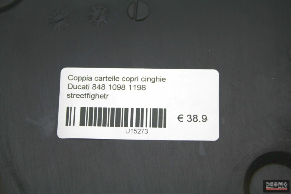 Coppia cartelle copri cinghie Ducati 848 1098 1198 streetfighter