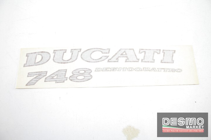 Adesivo Decal sinistro Ducati “Ducati 748 Desmoquattro”