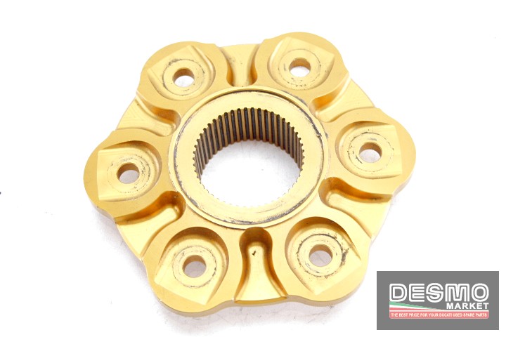 Flangia porta corona ergal CNC oro Ducati 1098 1198 Panigale Mts Diavel