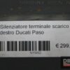 Silenziatore terminale scarico destro Ducati Paso