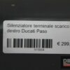 Silenziatore terminale scarico destro Ducati Paso