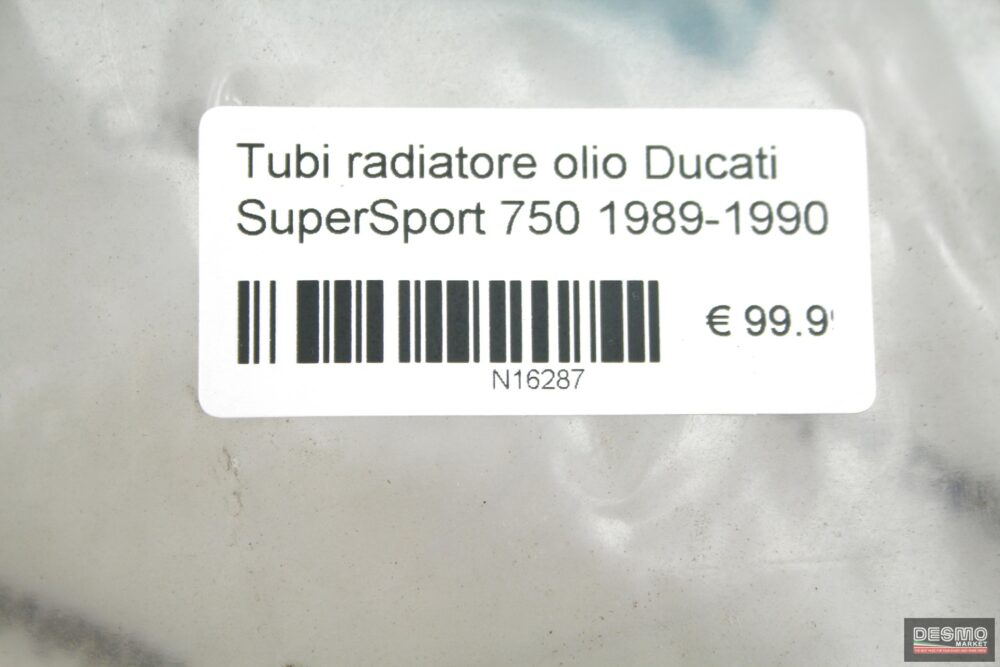 Tubi radiatore olio Ducati SuperSport 750 1989-1990