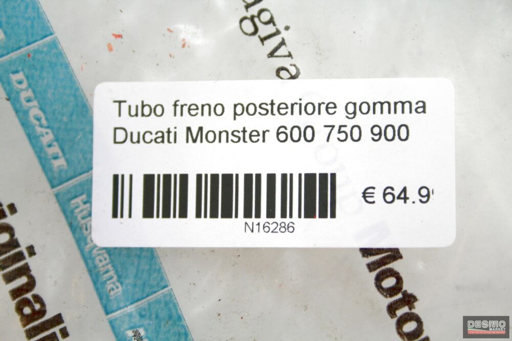 Tubo freno posteriore gomma Ducati Monster 600 750 900