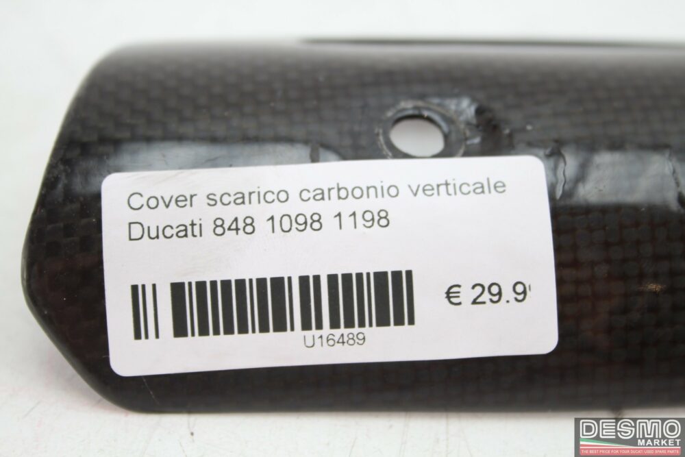 Cover scarico carbonio verticale Ducati 848 1098 1198
