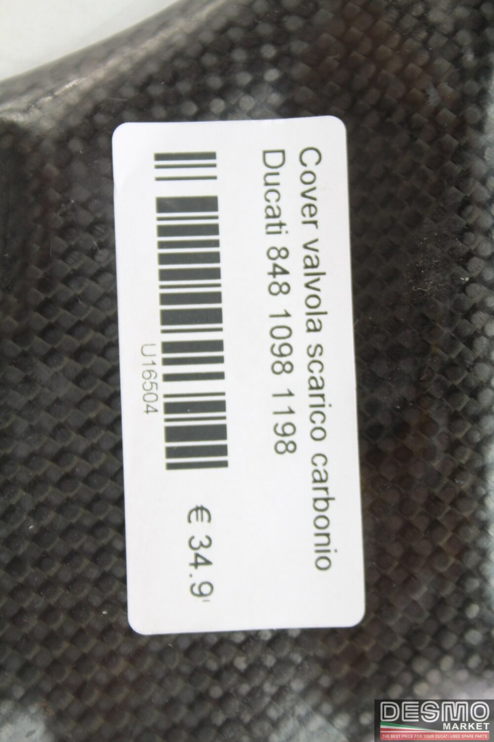 Cover valvola scarico carbonio Ducati 848 1098 1198