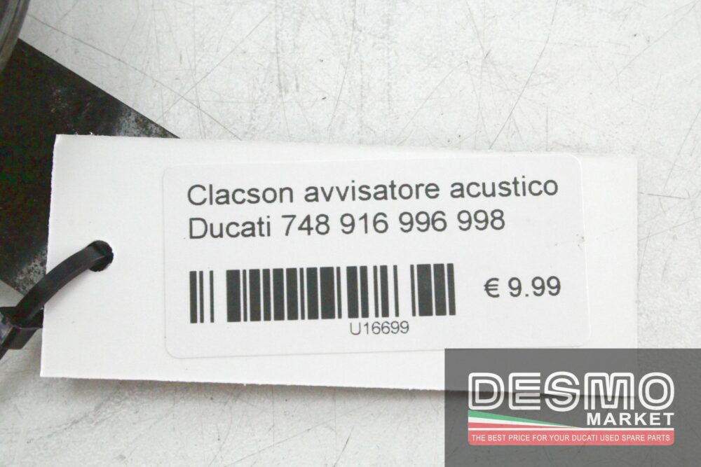 Clacson avvisatore acustico Ducati 748 916 996 998