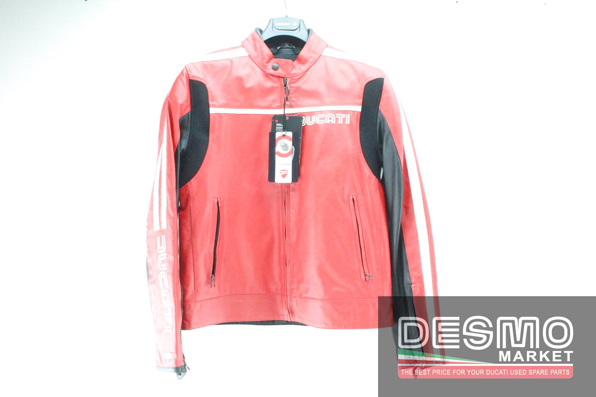 At deaktivere Elastisk landdistrikterne Red and white leather jacket Ducati size 50 - Desmo Market