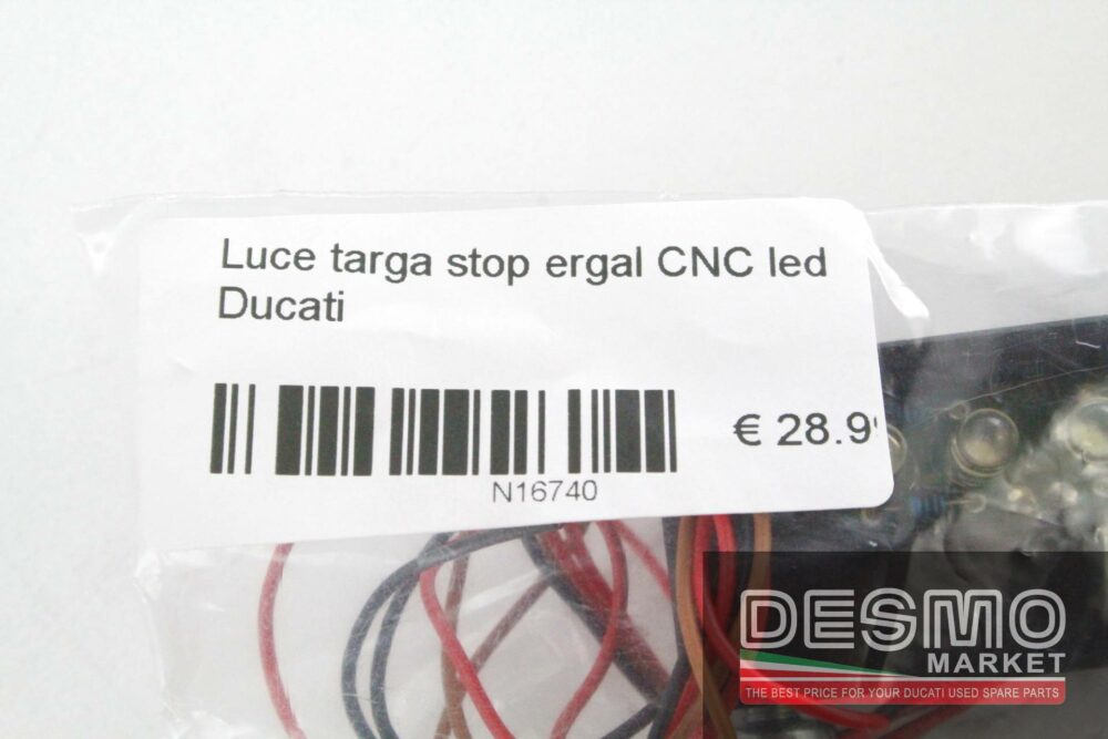 Luce targa stop ergal CNC led Ducati