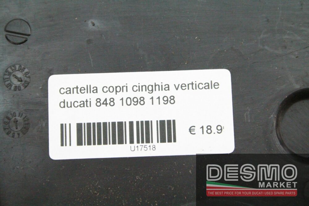 cartella copri cinghia verticale ducati 848 1098 1198