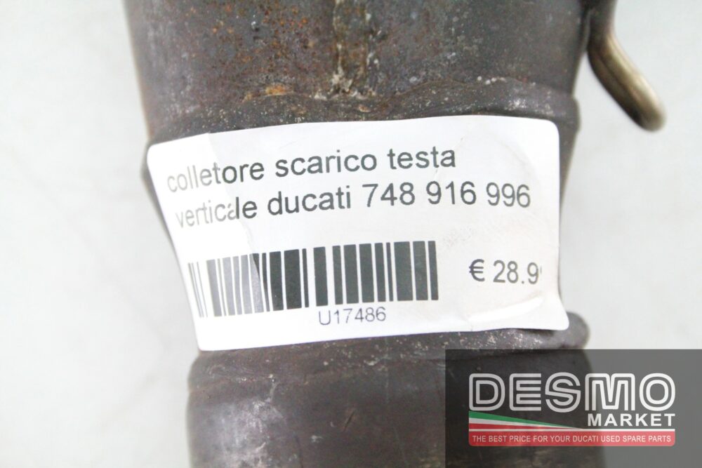 collettore scarico testa verticale ducati 748 916 996