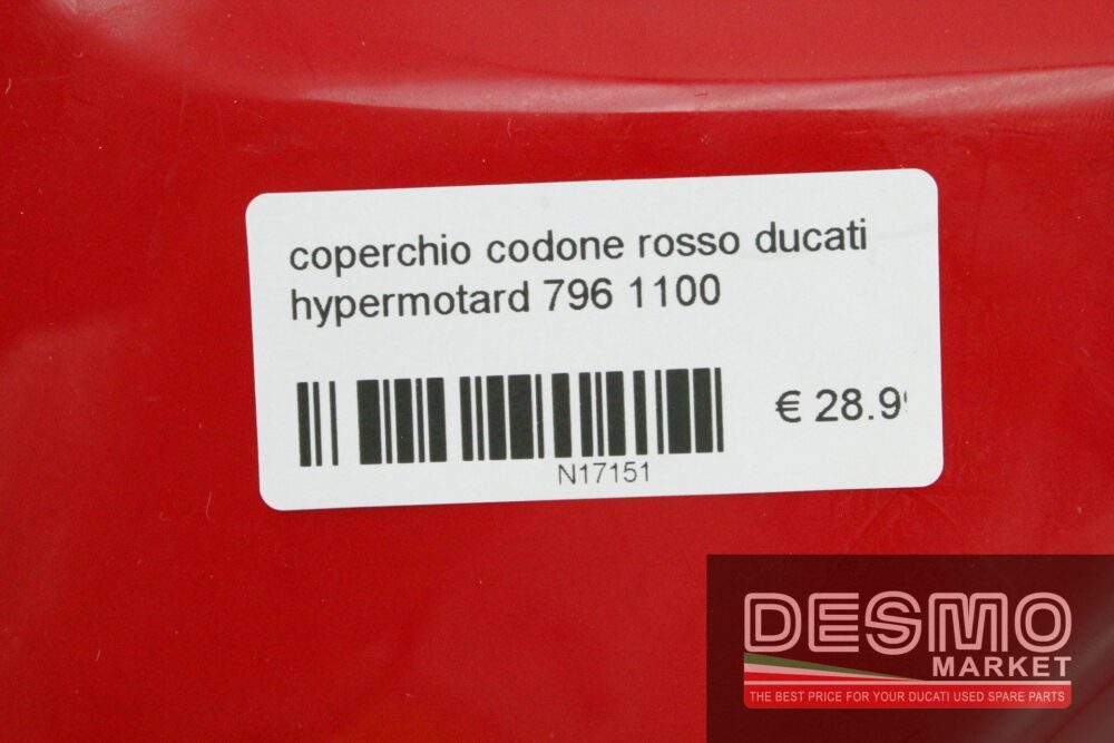 Coperchio codone rosso Ducati Hypermotard 796 1100