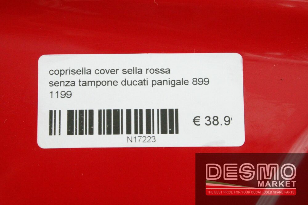 Coprisella cover sella rossa senza tampone Ducati Panigale 899 1199