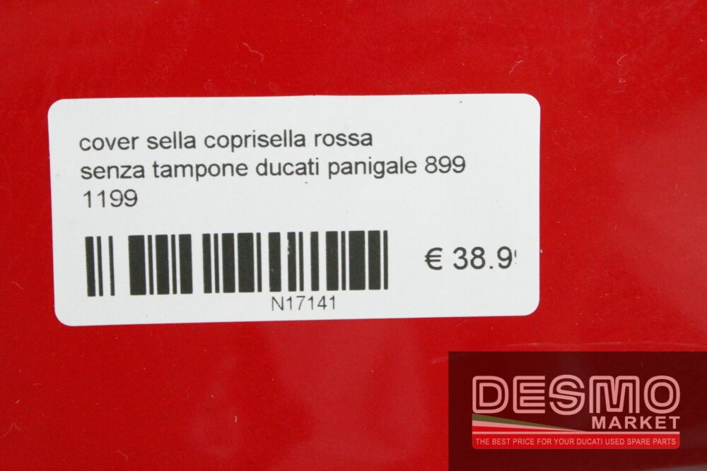 Cover coprisella rossa senza tampone Ducati Panigale 899 1199