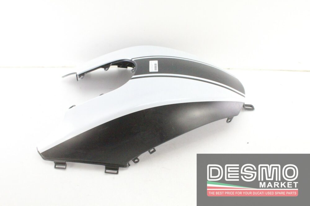 Cover serbatoio carbonio fascia bianca Ducati Diavel