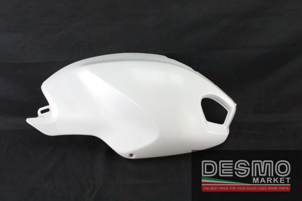 Grey raw finished right side fuel cover Ducati Monster 696 796 1100 - Image 2