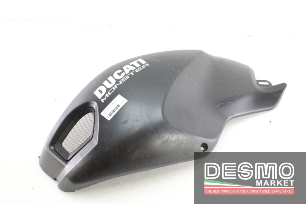 Cover serbatoio nera grezza sinistra Ducati Monster 696 796 1100