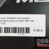 Left side black raw finished fuel tank cover Ducati Monster 696 796 1100 - Image 4