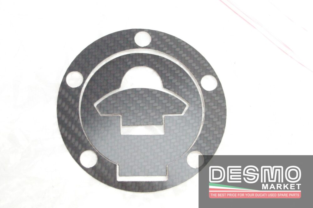 Cover tappo adesiva carbonio Ducati