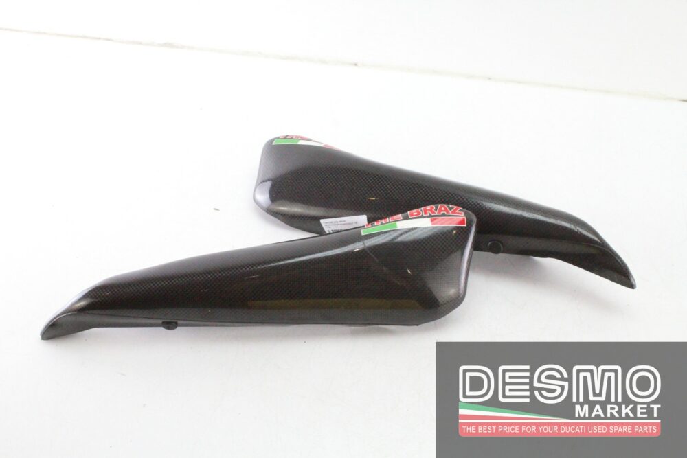 Carbon side saddle fairing panels Ducati Hypermotard 796 1100