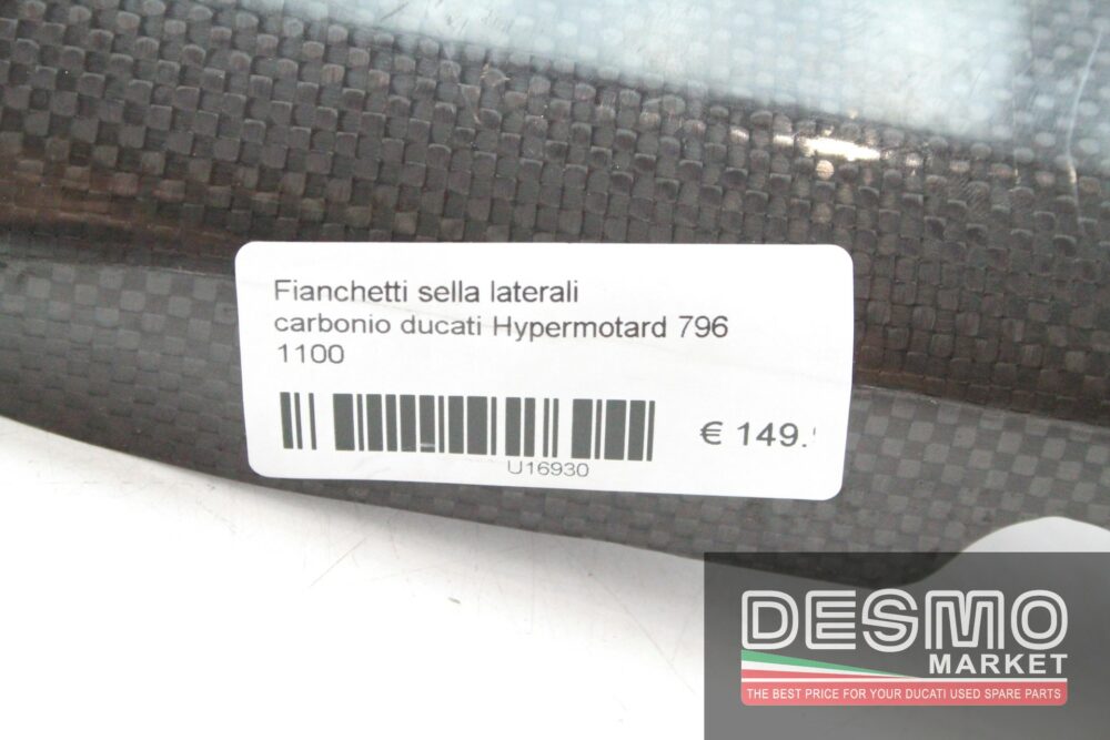 Carbon side saddle fairing panels Ducati Hypermotard 796 1100 - Image 6