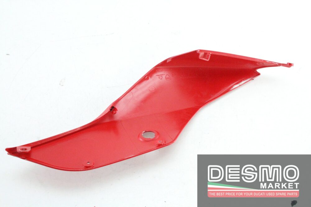 Fianchetto sotto sella destro grezzo rosso Ducati Panigale 899 1199