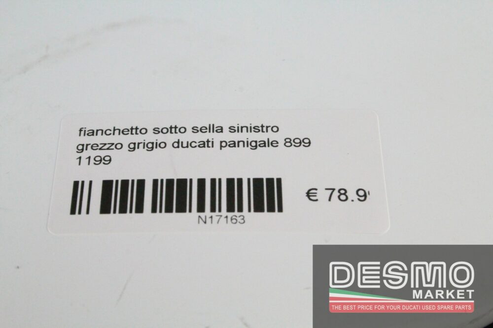 Fianchetto sotto sella sinistro grezzo grigio Ducati Panigale 899 1199