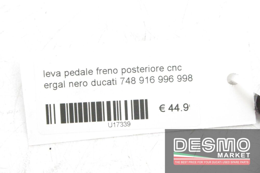 Leva pedale freno posteriore CNC ergal nero Ducati 748 916 996 998