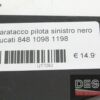 Black left side rider heelguard Ducati 848 1098 1198 - Image 4