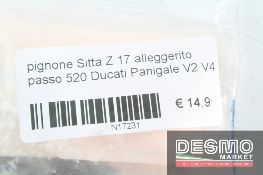 Pignone Sitta Z 17 alleggerito passo 520 Ducati Panigale V2 V4