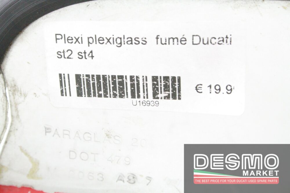 Plexi plexiglass  fumé Ducati st2 st4