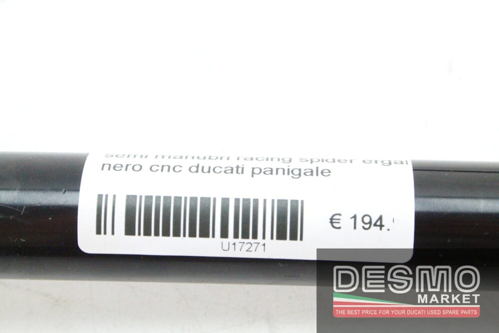 Semi manubri Racing Spider ergal nero cnc Ducati Panigale