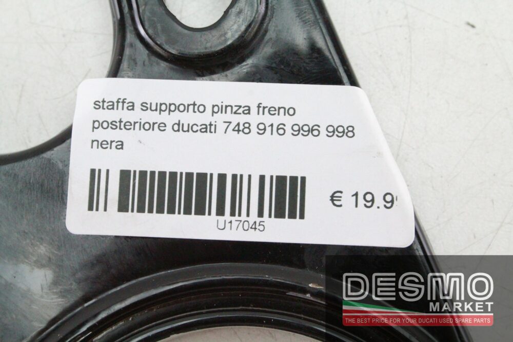 Staffa supporto pinza freno posteriore Ducati 748 916 996 998 nera