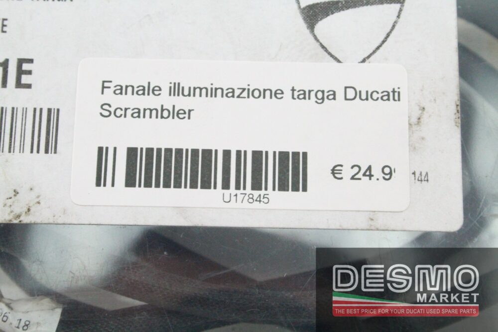 Fanale illuminazione targa Ducati Scrambler