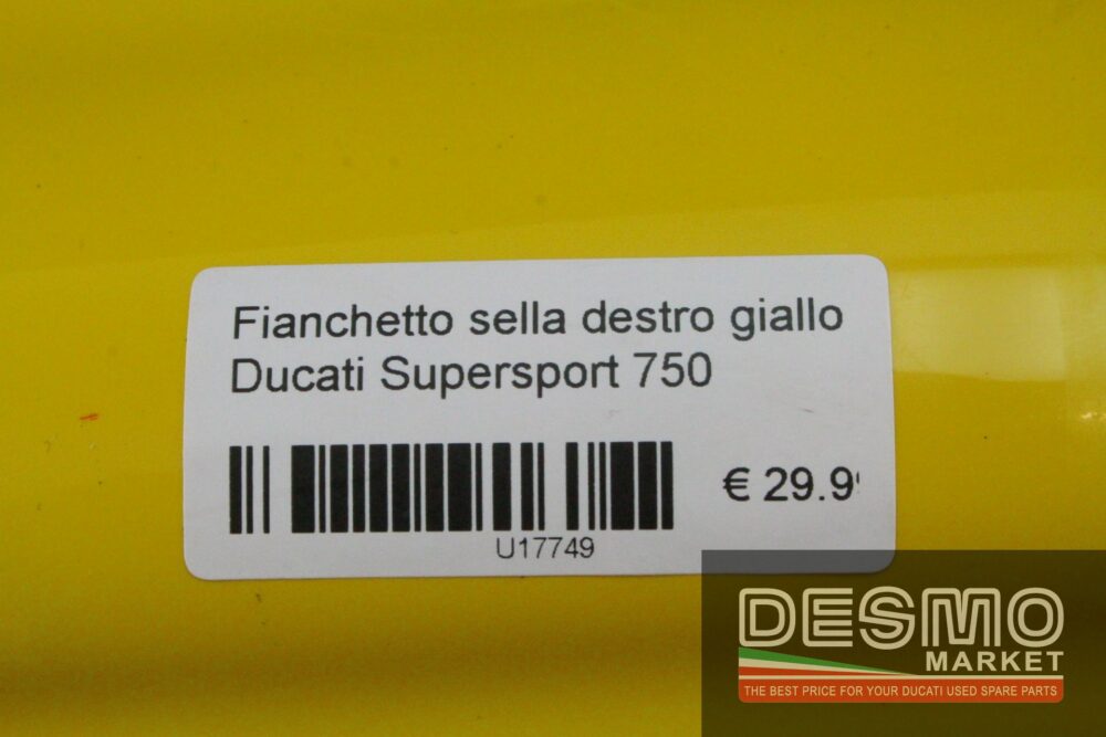 Fianchetto sella destro giallo Ducati Supersport 750