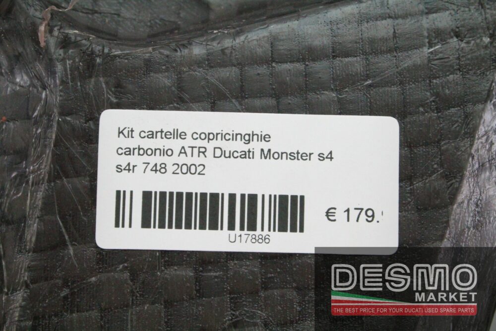 Kit cartelle copricinghie carbonio ATR Ducati Monster s4 s4r 748 2002