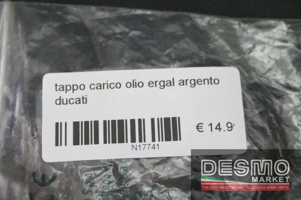 tappo carico olio ergal argento ducati