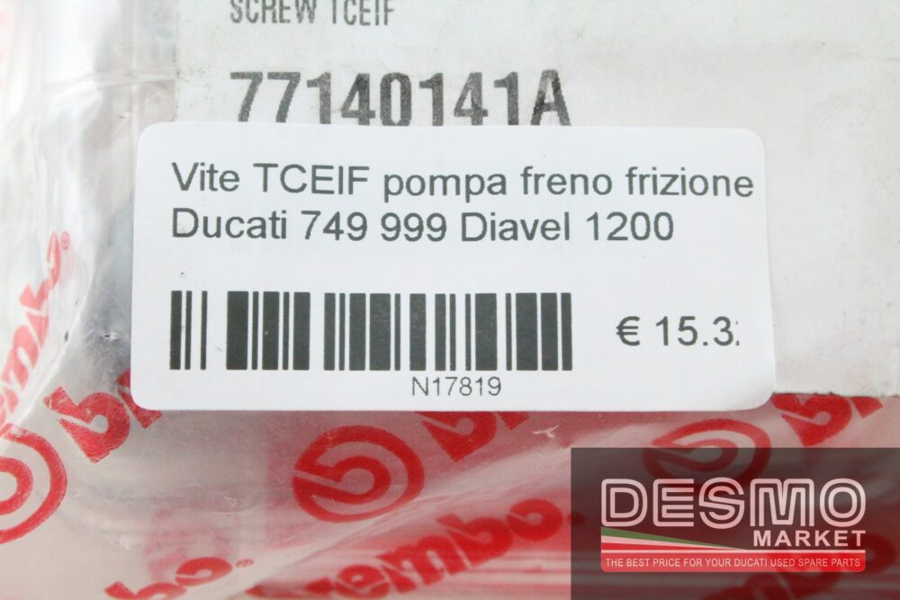 Vite TCEIF pompa freno frizione Ducati 749 999 Diavel 1200