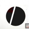Adesivo Decal logo Ducati nero