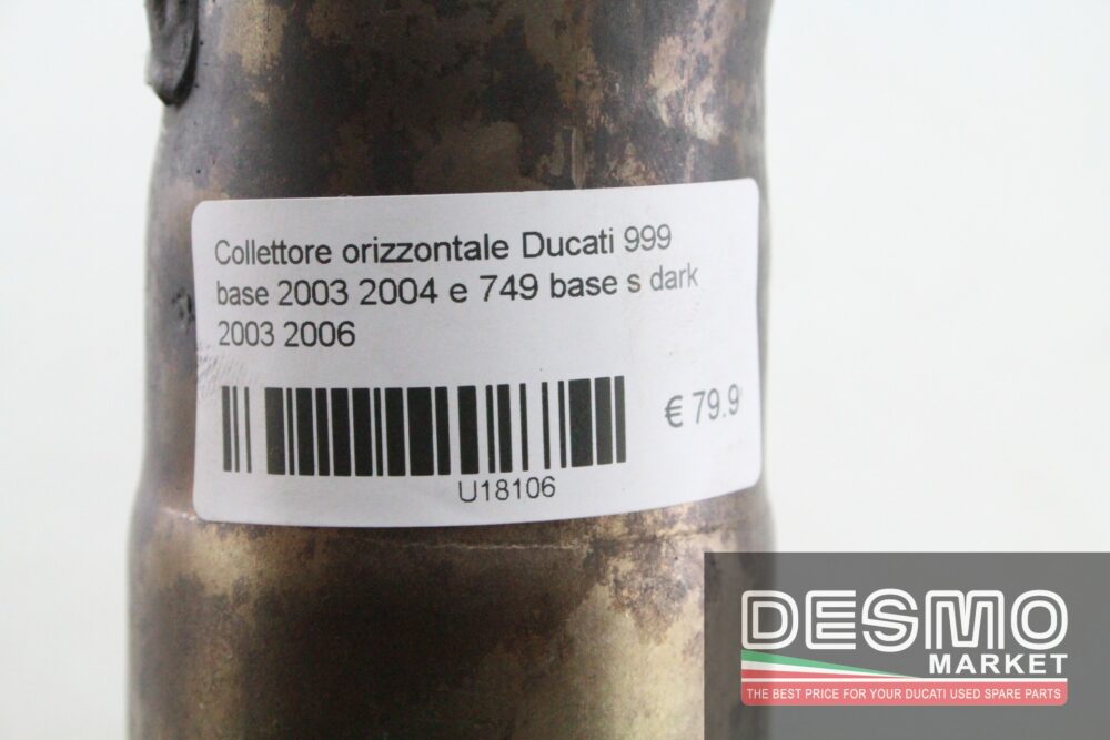 Collettore orizz Ducati 999 base 2003 2004 e 749 base s dark 2003 2006