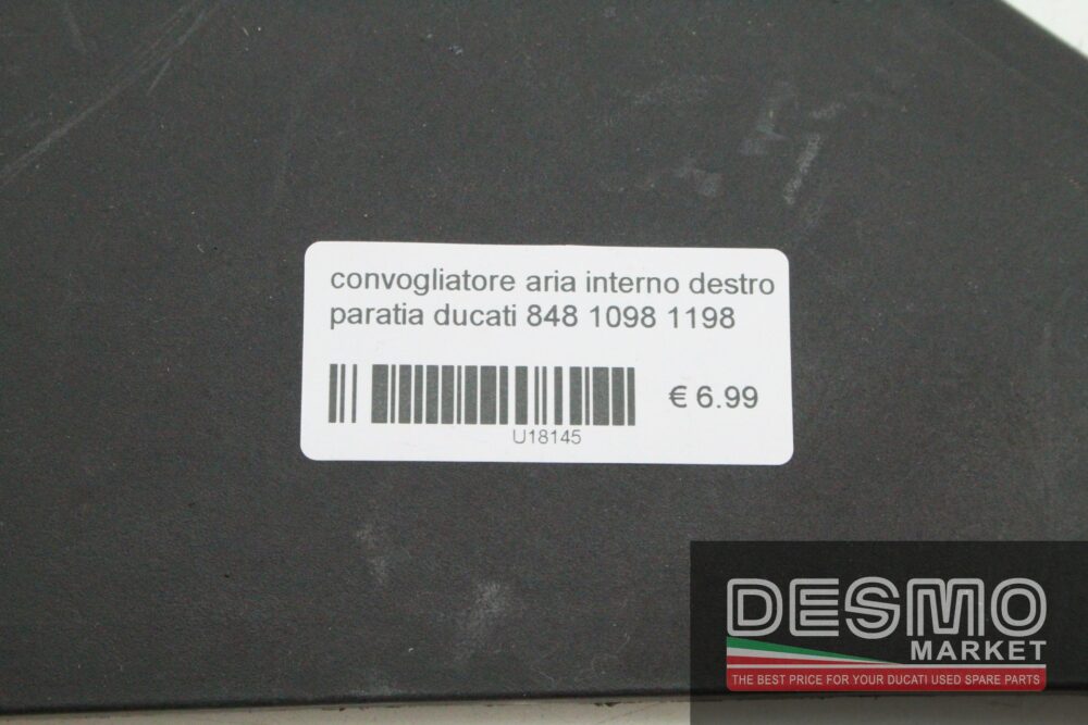 Convogliatore aria interno destro paratia Ducati 848 1098 1198