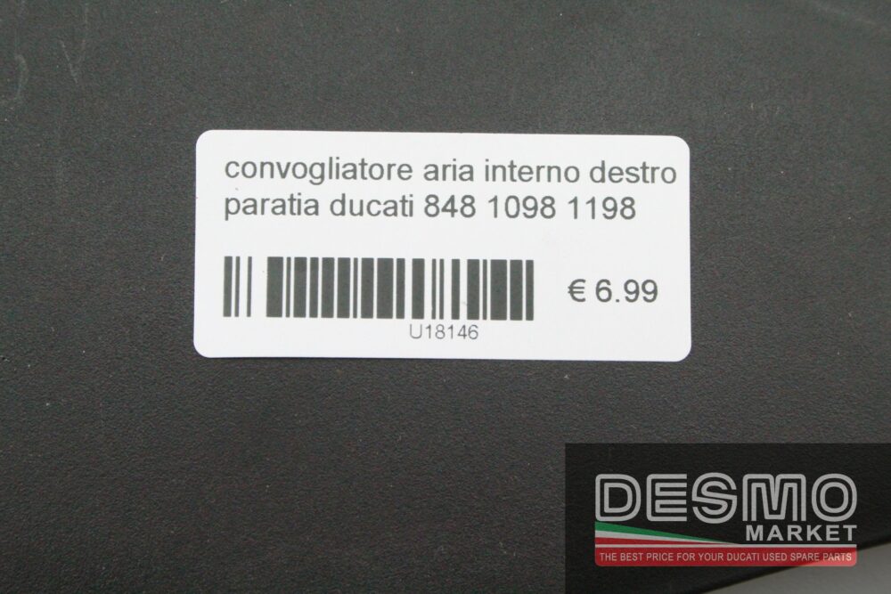 Convogliatore aria interno destro paratia Ducati 848 1098 1198