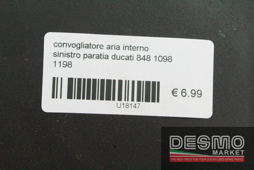 Left side internal air conveyour Ducati 848 1098 1198 - Image 4