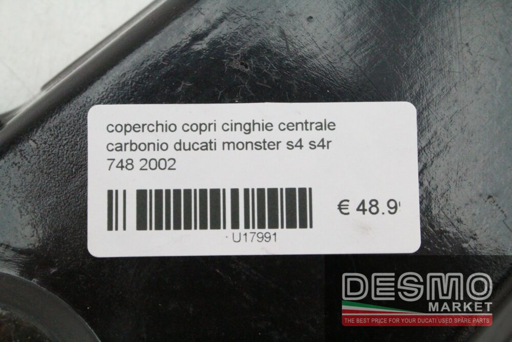 Coperchio copri cinghie centrale carbon Ducati Monster s4 s4r 748 2002