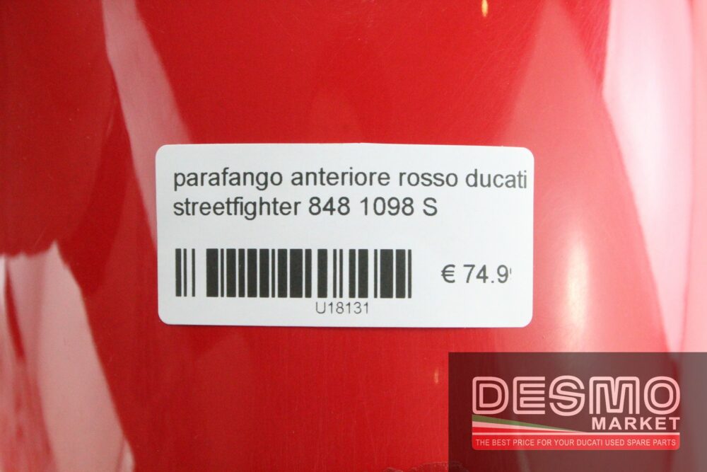 Parafango anteriore rosso Ducati Streetfighter 848 1098 S