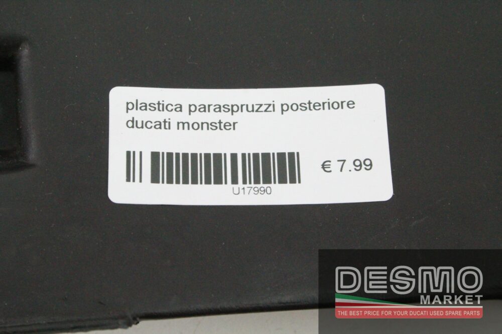 Plastica paraspruzzi posteriore Ducati Monster