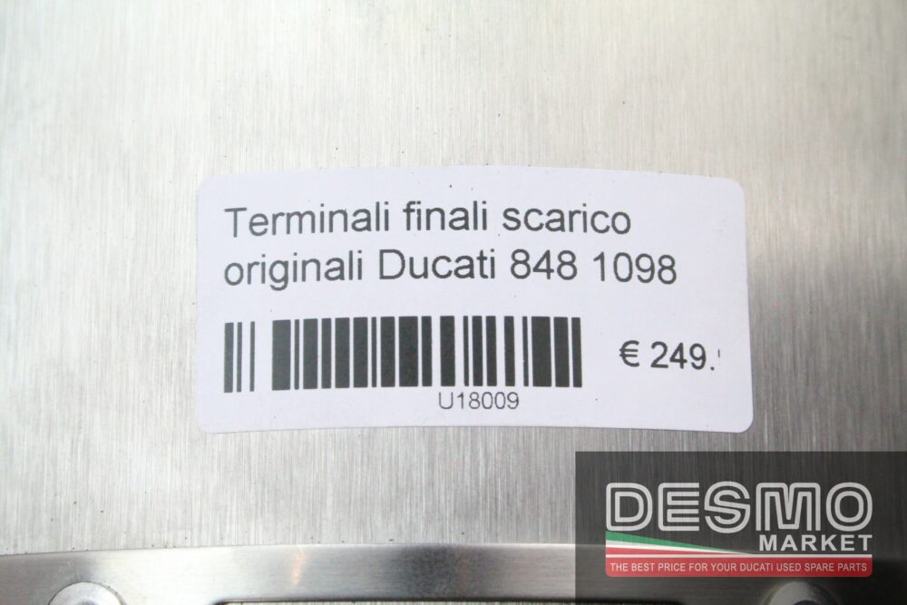 Terminali finali scarico originali Ducati 848 1098