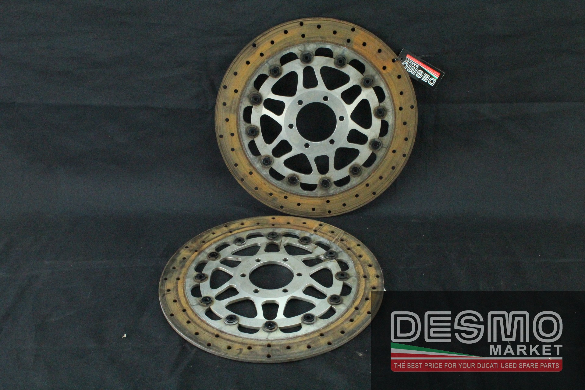 ABM 320 mm cast iron floating front brake discs Ducati 748 916 Monster  Desmo Market