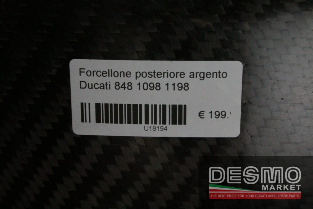 Forcellone posteriore argento Ducati 848 1098 1198
